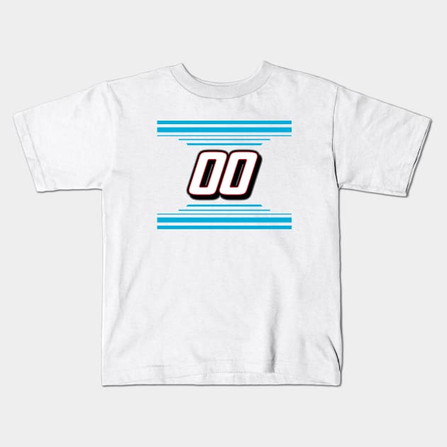 Cole Custer #00 2024 NASCAR Design Kids T-Shirt by AR Designs 